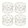 4Pcs Metal Hollow Triangle Napkin Rings - Hotel Banquet Tableware & Decor Essentials