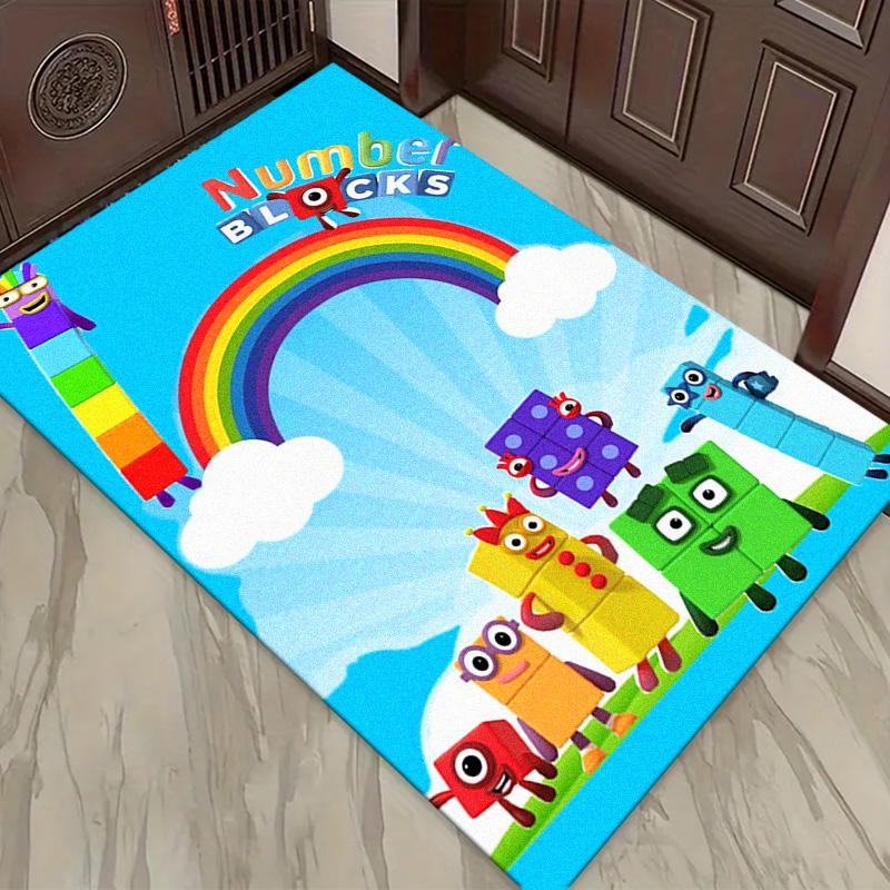 Numberblocks Carpet Rug for Living Room Bedroom Home Sofa Decoration,Kids play Non-slip Floor Mat