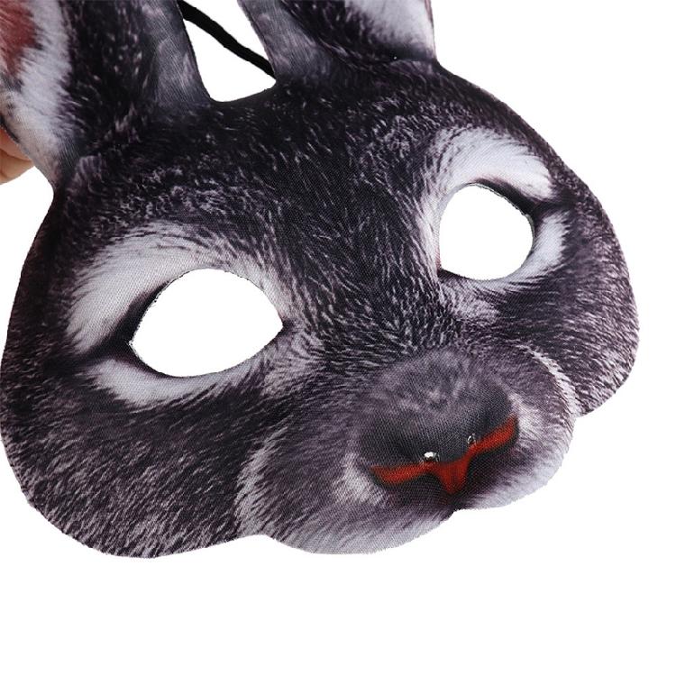 EVA Cosplay Bunny Mask Costume Adult Cosplay Mask Half Face Mask Costume
