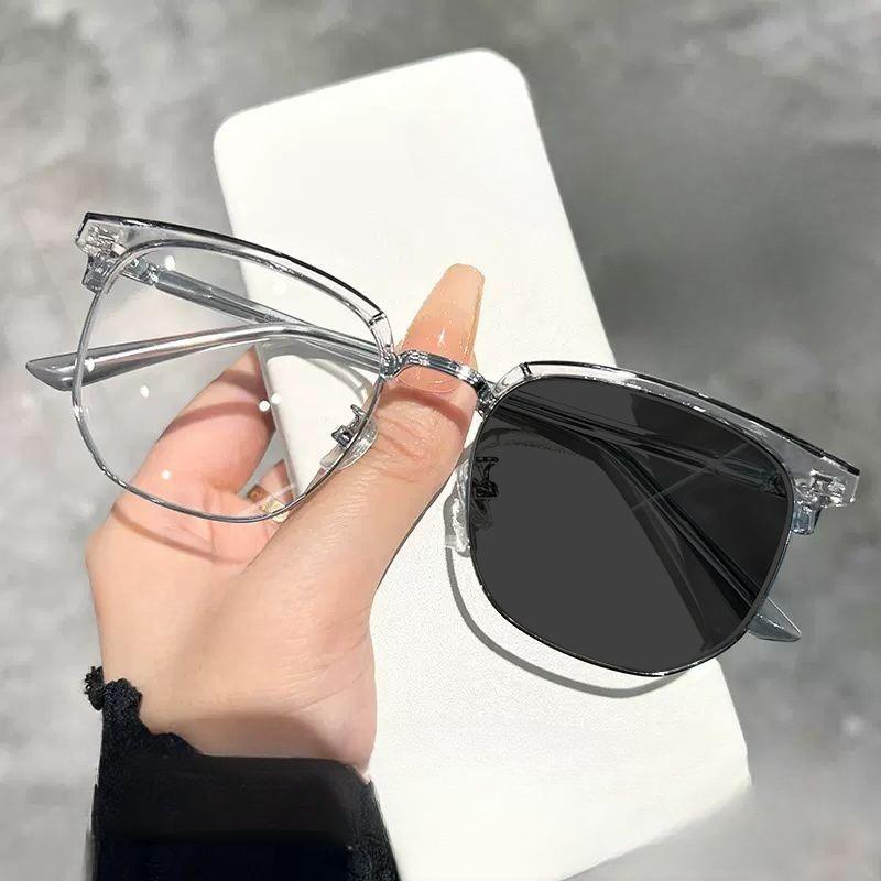 Pochromic Anti Radiation Eyeglass For Women Men Anti Rad Transition Eye Glasses Computer Eyewear Replaceable Lens Eyeglass