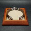 Newest Retro Braided Leather Bracelet Men Jewelry Trendy Stainless Steel 8 Magnetic Clasp Bangles Wristband