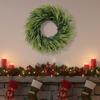 Norfolk Pine Wreath Christmas Pine Cone Wreath Hanging Ornament Fake Flower Garland for Wedding Arch Party Wall Garden Ceremony