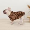GreenJoy Leopard Print Dog Sweater – Stretchy Fleece Dog Turtleneck Sweatshirt for Puppies & Cats, Soft & Warm Pet Winter Clothes for Small, Medium