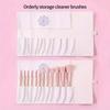 12 Hole Makeup Brushes Bag Pu Leather Beige Black Portable Makeup Brush Storage Case Fold Tools Rolling Bags With Strap