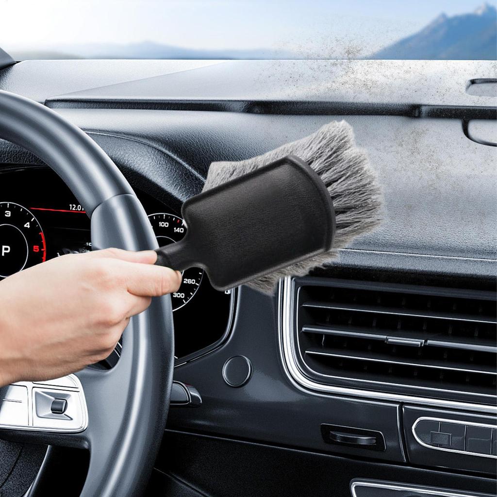 Tire Brush Car Wheel Brush Tire Scrubber No Scratch Long Bristle Scrubber Detailing Tools Cleaning Supplies For Auto Truck