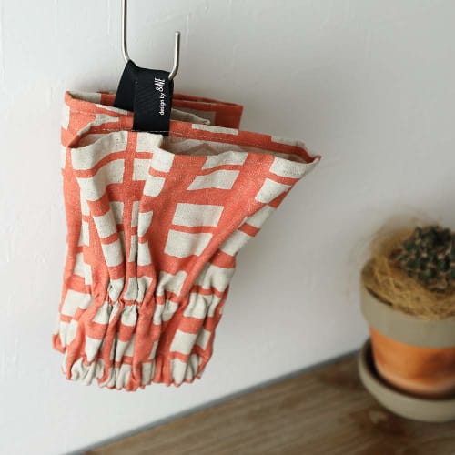 AndNE Multi-Arm Covers, Koushi Blue, Set for Both Arms, 18cm Wide X 17cm High, 9cm Cuff, Made In Japan, For Work, Office, Cooking, Stain Prevention, R