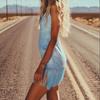 Womens Suede Mini Dress With Deep V-Neck Zipper Front Sleeveless Bodycon Fit Streetwear Outfit