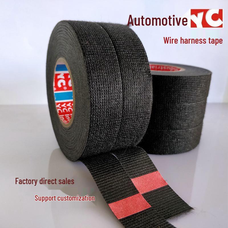 Yongle YC51618 High Temp Resistant Black Flocking Wire Harness Tape 9531 Yongcheng 15mm*15m