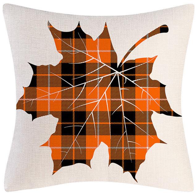 New Autumn Thanksgiving Pillowcase Home Decor Pumpkin Maple Leaf Truck Pillow Sofa Cushion Cover