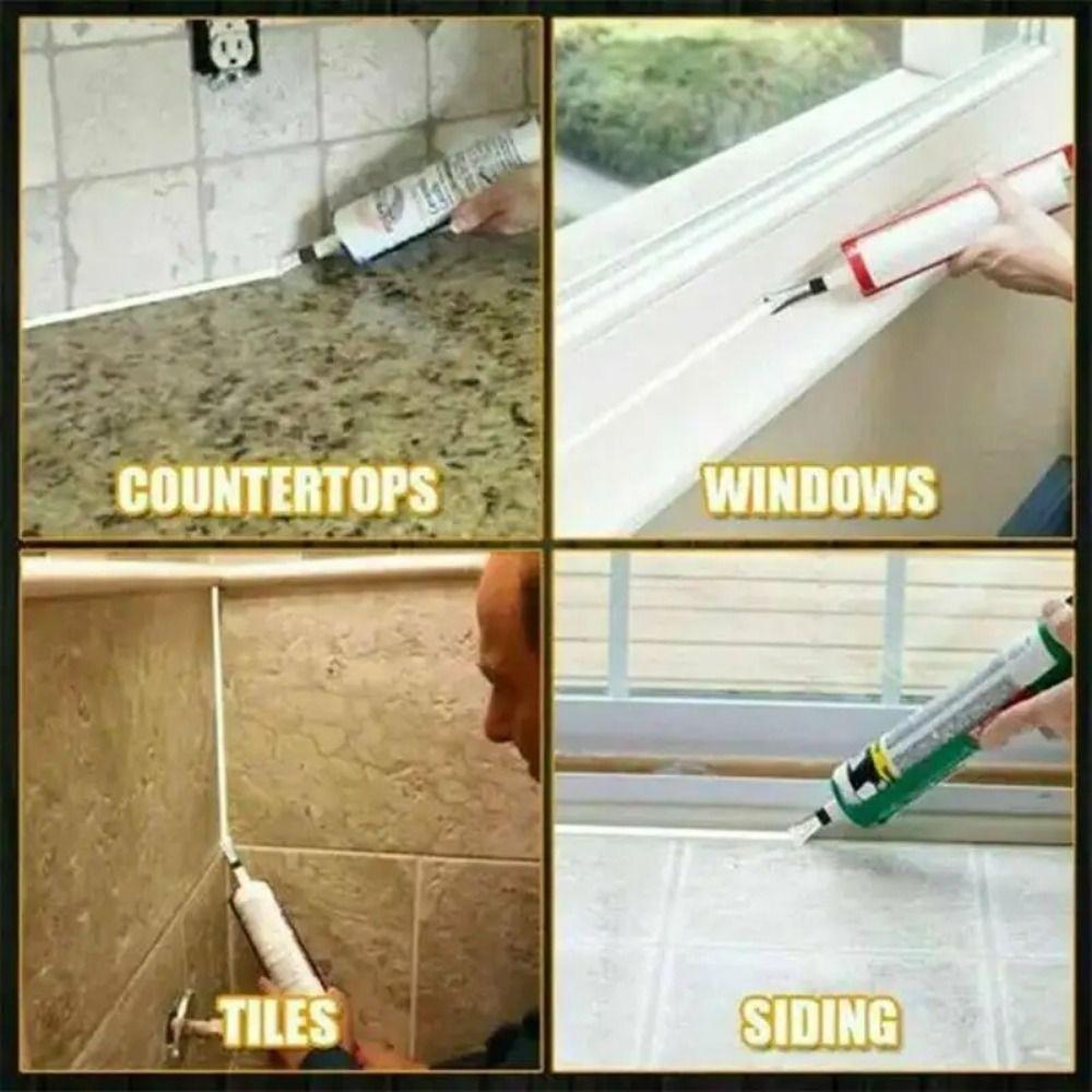 New Stainless Steel Caulking Finisher Reusable 5-35MM Caulking Nozzle Sealant Finishing Tool Kitchen Bathroom