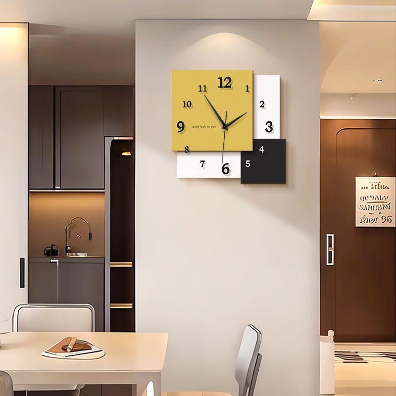 Nordische minimalistische Uhr, Wohnzimmer Wanduhr 2025 neue Restaurant kreative Uhr Wandbild, Wanduhr