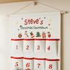 Personalized Fabric Advent Calendar Christmas Countdown Keepsake Eco Friendly Wall Hanging Festive Home Decor 24 Days Xmas Gift
