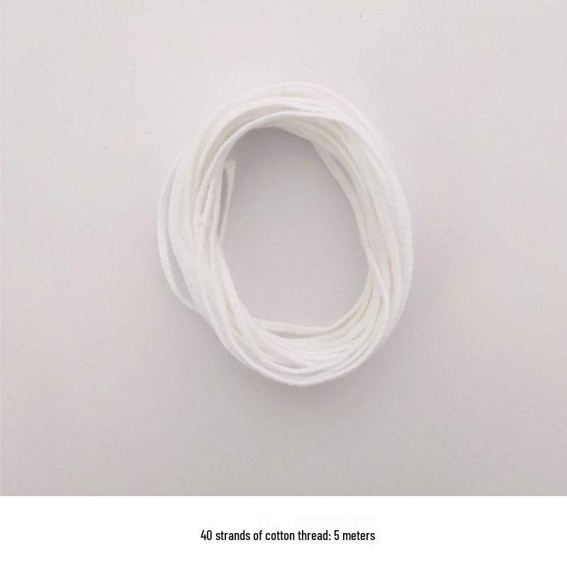 DIY Smokeless Wooden Candle Wicks with Metal Holders, Pure Cotton, 24-48 Strands, for Homemade Scented Candles
