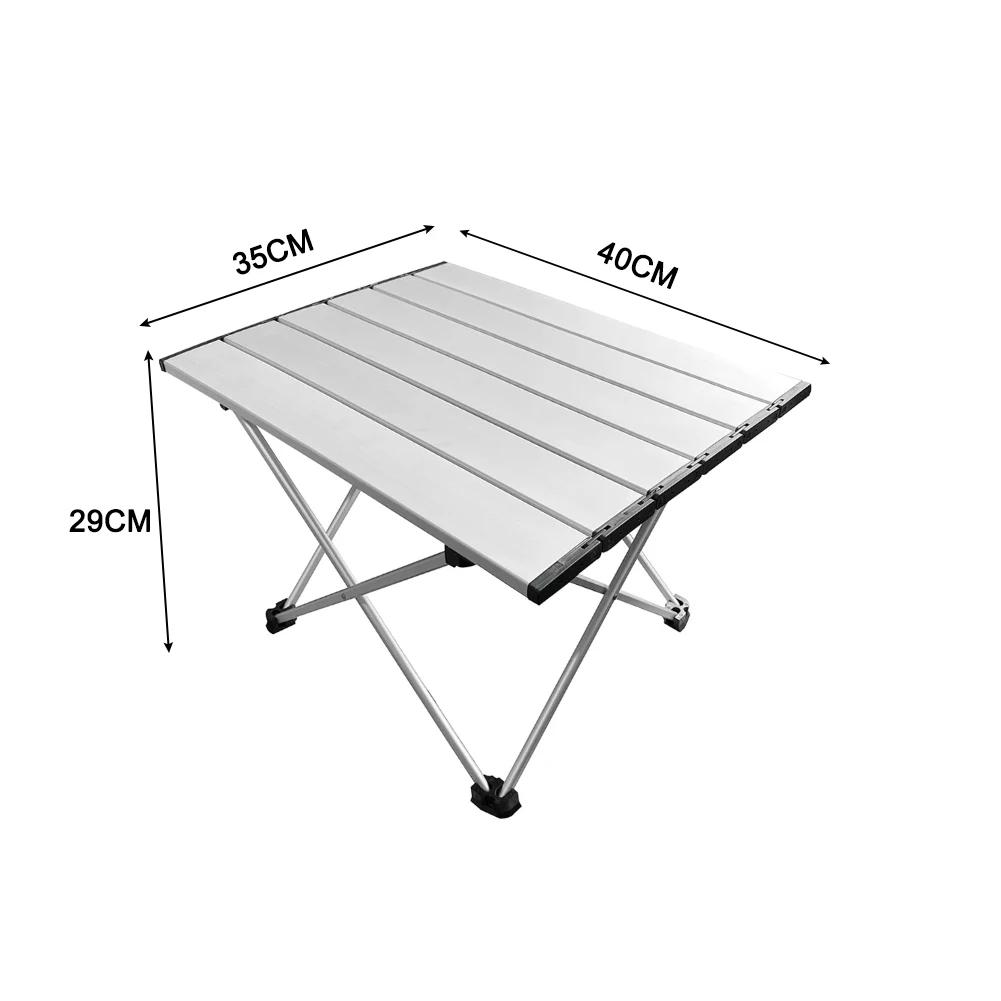 Ultralight Portable Folding Camping Table Foldable Outdoor Dinner Desk High Strength Aluminum Alloy For Garden Party Picnic BBQ