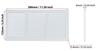 Grille de Ventilation - STEINBERG14 - 300x150mm - Acier - Blanc - Moustiquaire
