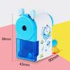 Rotating Pencil Sharpener Cute Portable Efficient Hand Crank Manual Pencil Sharpener for Students