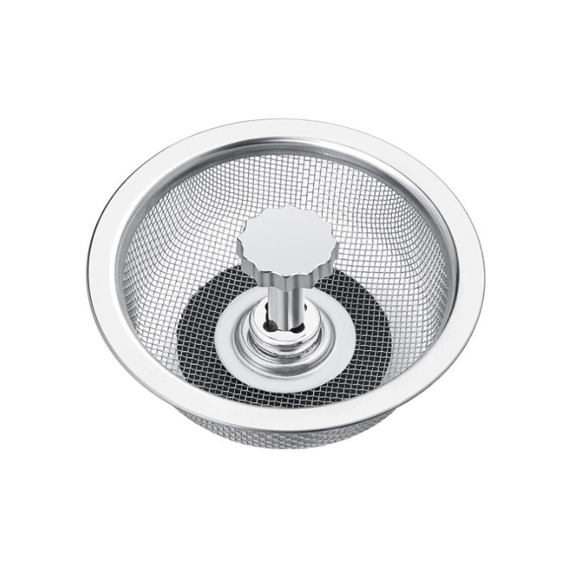 

Stainless Steel Kitchen Sink Strainer & Drain Basket серебряный
