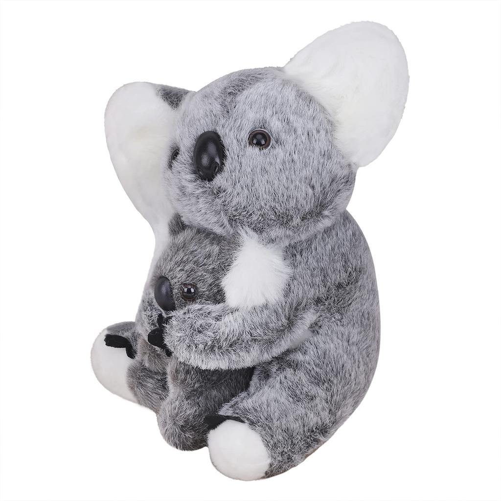 Gray Koala Plush Parent and Child Koala Super Adorable Soothing Fluffy Marshmallow New Birthday Gift for Interior Sitting Approximately Ages 6 and Up