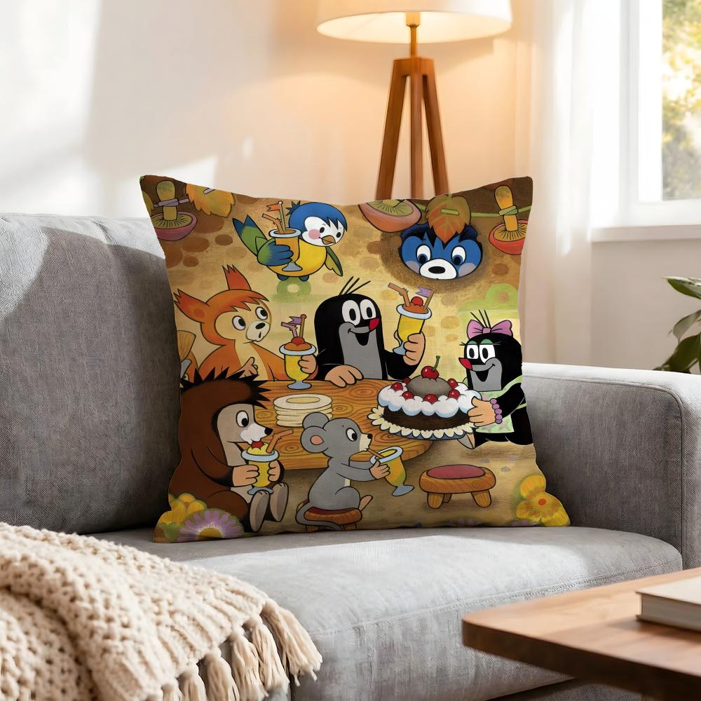 Cartoon Little Mole Cushion Cover Pcs Decorative Covers Soft Cushion Case for Sofa Couch Decor x x Pillowcases