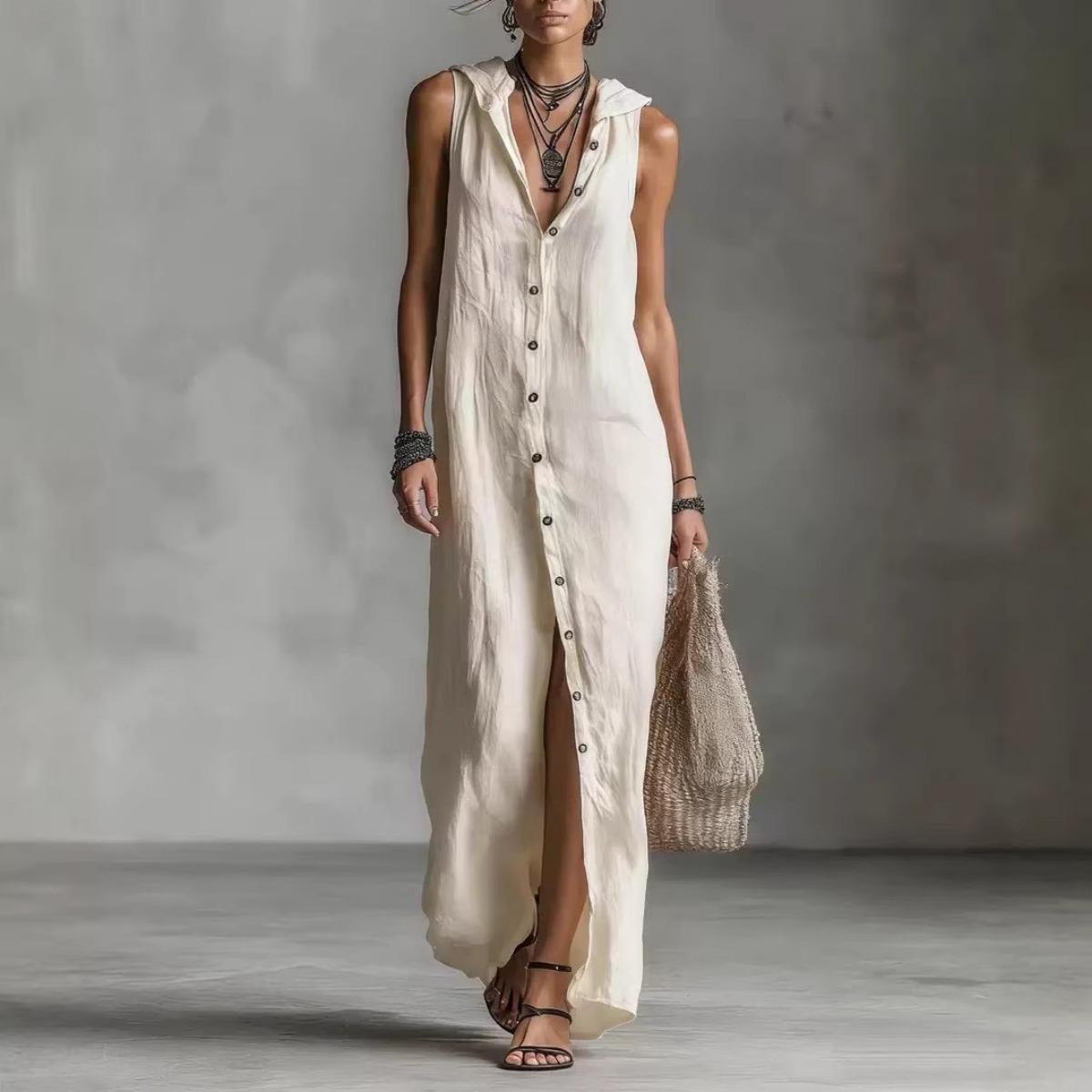 New Arrival Women s Sleeveless Long Maxi Dress, Summer Casual Dress for Women European American Style S