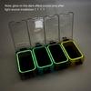 Small Tackle Box Fishing Accessory Container with Magnetic Function Strips Seal Fishing Hook Storage Case