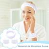 6 Stück Spa- und Handgelenk-Gesichts-Stirnbänder, Make-up-Stirnband, weiche Flanell-Haarbänder für Make-up und Waschen, Klebeband, Haar-Make-up, elastisches Damen-Stirnband