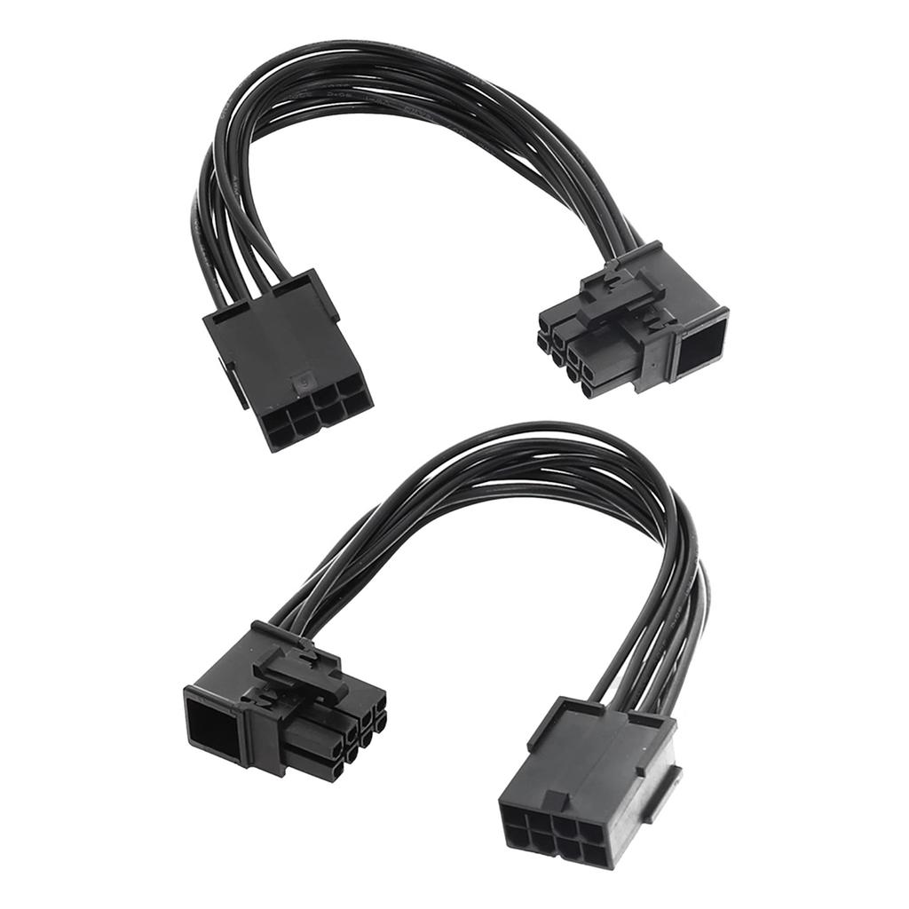 Kabel kolena grafické karty PCIE 8pin kabel, připojení grafické karty Levý a pravý ohyby Kabel šasi