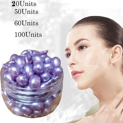 20/50/60/100 Adet Hekzapeptid Kapsül Serum Göz Özü Nemlendirici Sökücü Koyu Halkalar Kırışıklık Karşıtı şişlik Nemlendirici Göz Serumu
