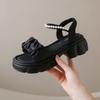 Woman Shoes Platform Pearl Open Toe Sandals for Women Summer 2025 Offers Low Price Comfortable Anti Slip Hot Footwear On Sale