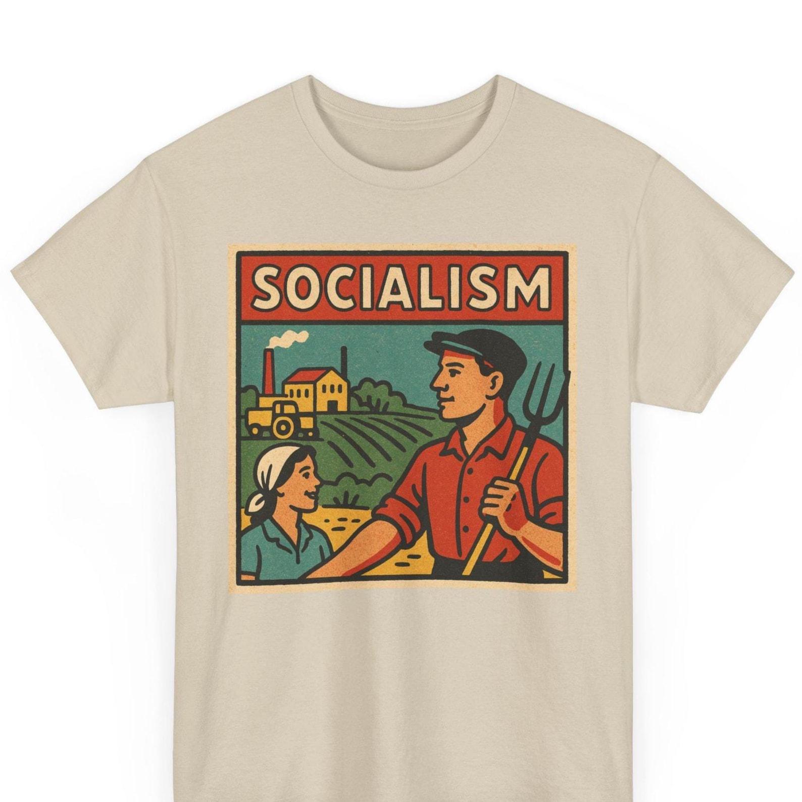 Socialism Comic Retro T Shirt Unisex 2XL
