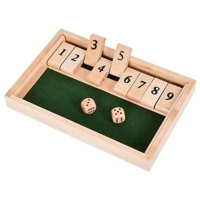 Gioco di Bere con Carte Ribaltabili in Legno - Intrattenimento per Feste e Giocattolo da Bar