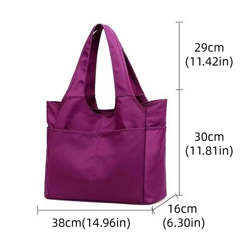 Large Capacity Nylon Shoulder Bag Oxford Cloth Handbag Portable Underarm Tote Bag  Travel