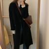 Medium and Long Spring and Autumn New Temperament Loose Korean Woolen Coat