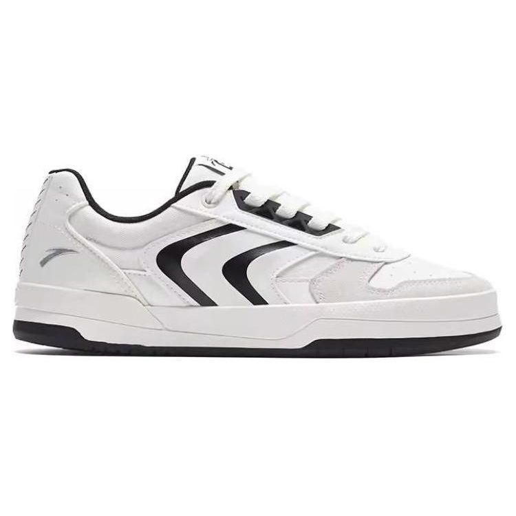 Anta Sports Casual Non-Slip Wear-Resistant Low-Top Skate Shoes Men Sneakers Black White 112338090-2