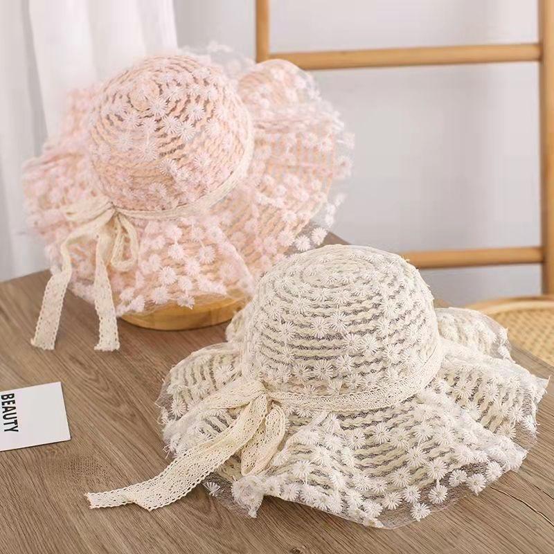 Girl's Hat Summer Thin Fisherman's Hat Cute Sunscreen Breathable Children's Sunscreen