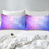Simple And Gradual Change Purple And Blue Mattress Three-Piece Digital Printing Mattress Bedding Set Adult Children