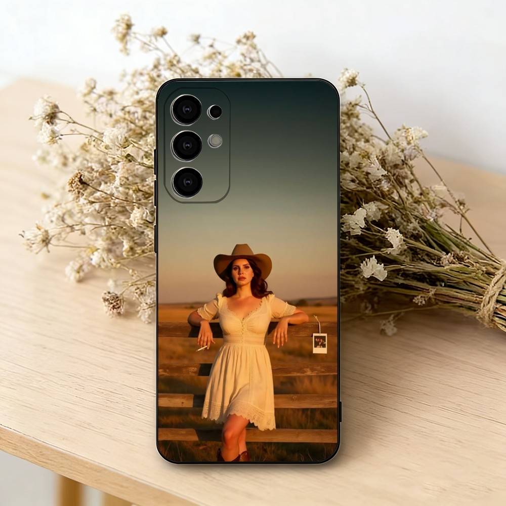 L-Lana Del R-Rey Phone Case Black Silicone Soft For Samsung S25,S24,S21,S22,S23,S30,Ultra,S20,Plus,Fe,Lite