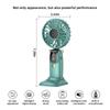 Foldable USB Mini Fan  6 Speeds  Rechargeable  Neck Hanging  Built In Phone Stand  LCD Display  Portable Cooling