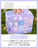 To all gennie Beyblade Storage Box, Large Capacity, Holds 30 Beyblades, Portable, Divided, Parts Organizer, Clear Case