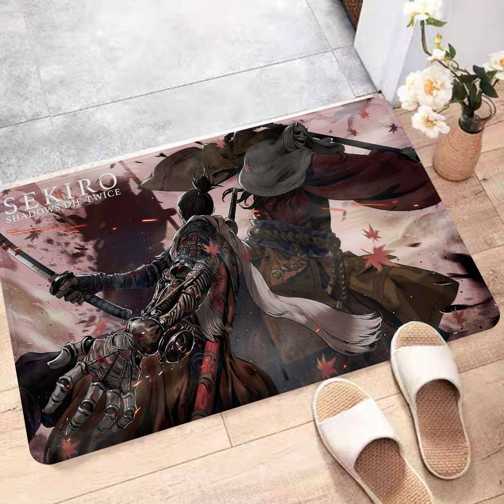 Sekiro Game Shadows Die Twice Bath Mat Kids Room Bedroom Decoration Balcony Anti-Slip Doormat Living Room Alfombra