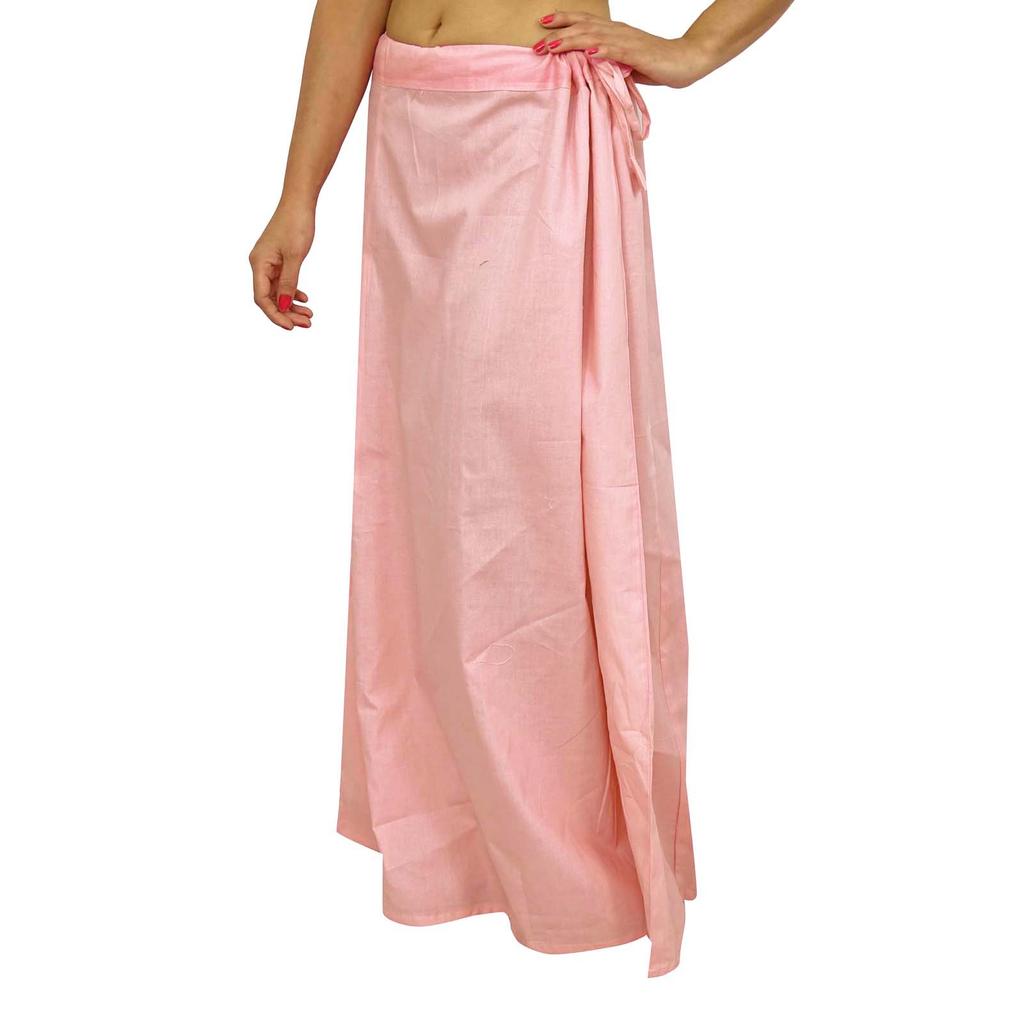 Cotton Saree Petticoat Underskirt Bollywood Indian Lining For Sari Ethnic
