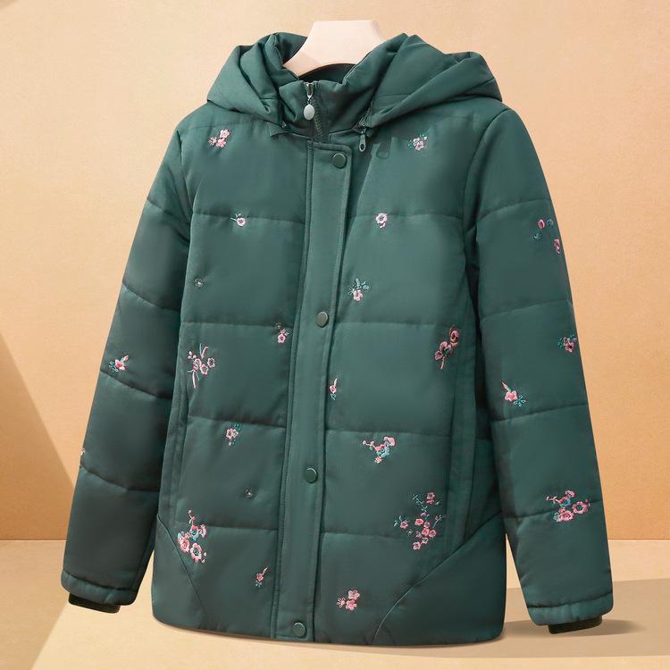 

Зимняя одежда для матери среднего возраста Цветочная хлопковая куртка Пальто для моды женщин среднего и пожилого возраста Зимняя одежда для пожилых людей Пожилая женщина в шляпе 5XL