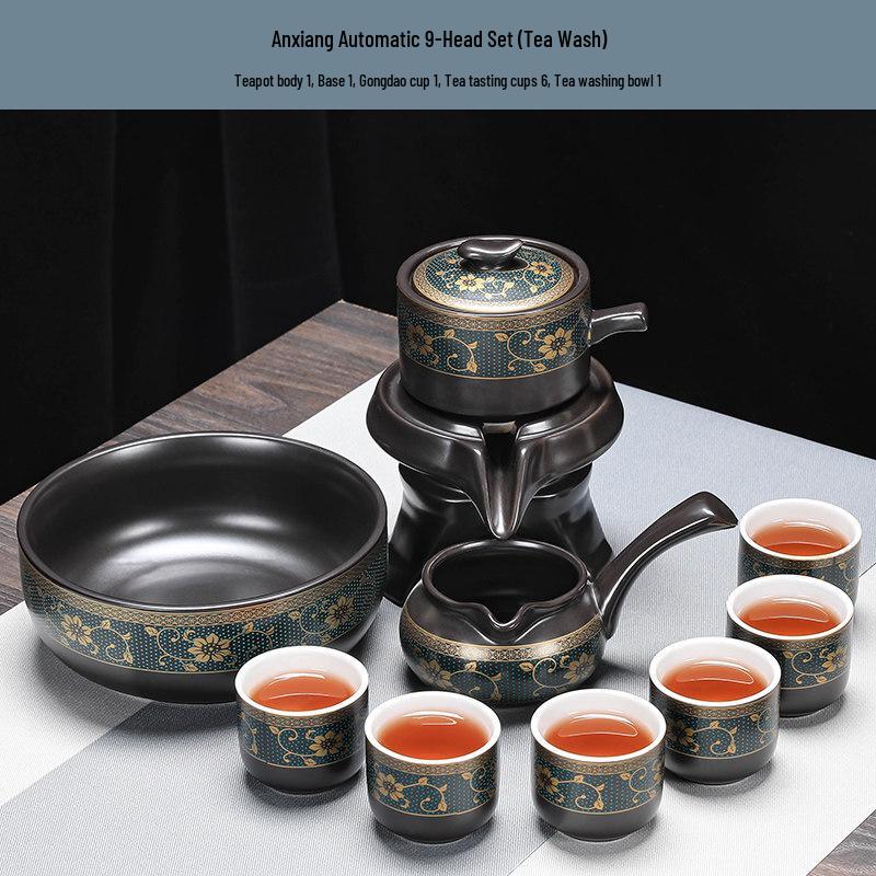 Chinese Ceramic Semi-Automatic Kung Fu Tea Set