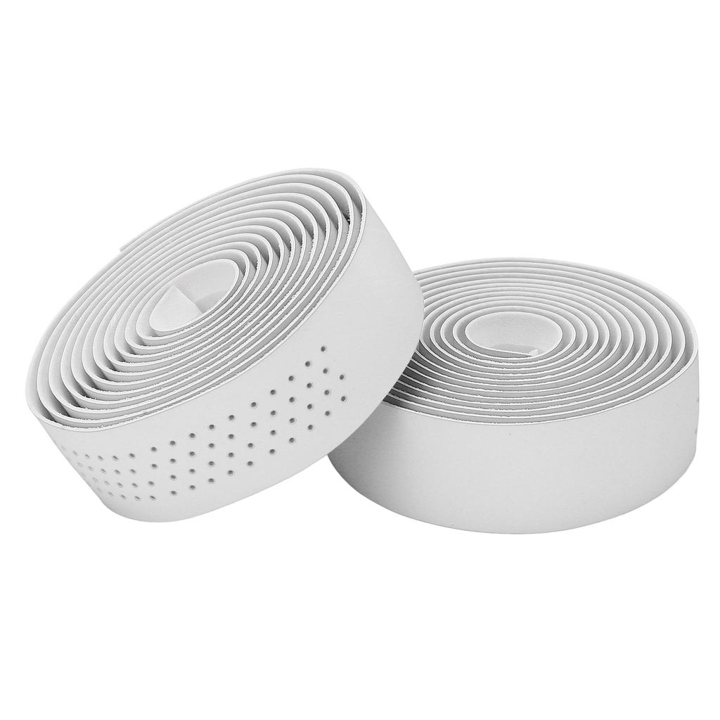 Sykkelstyretape Sklisikker Landeveissykkel Styretrekk med Endepropper for Landeveissykling Sølv