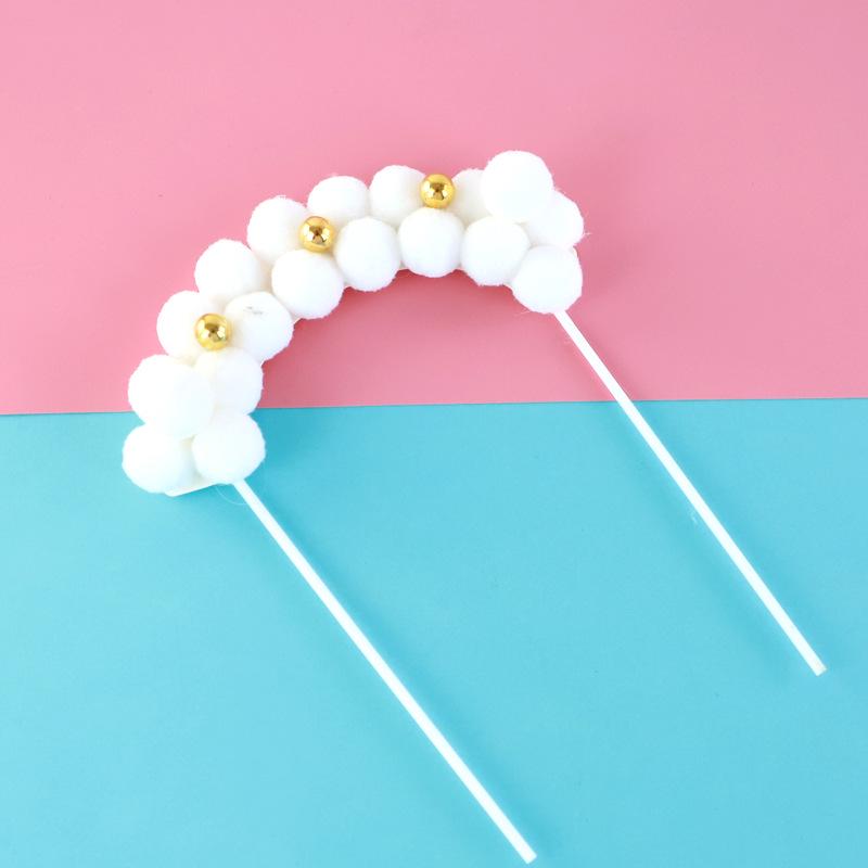 Birthday Cake Decoration Topper with Internet Celebrity Arch and Tassel Ornaments