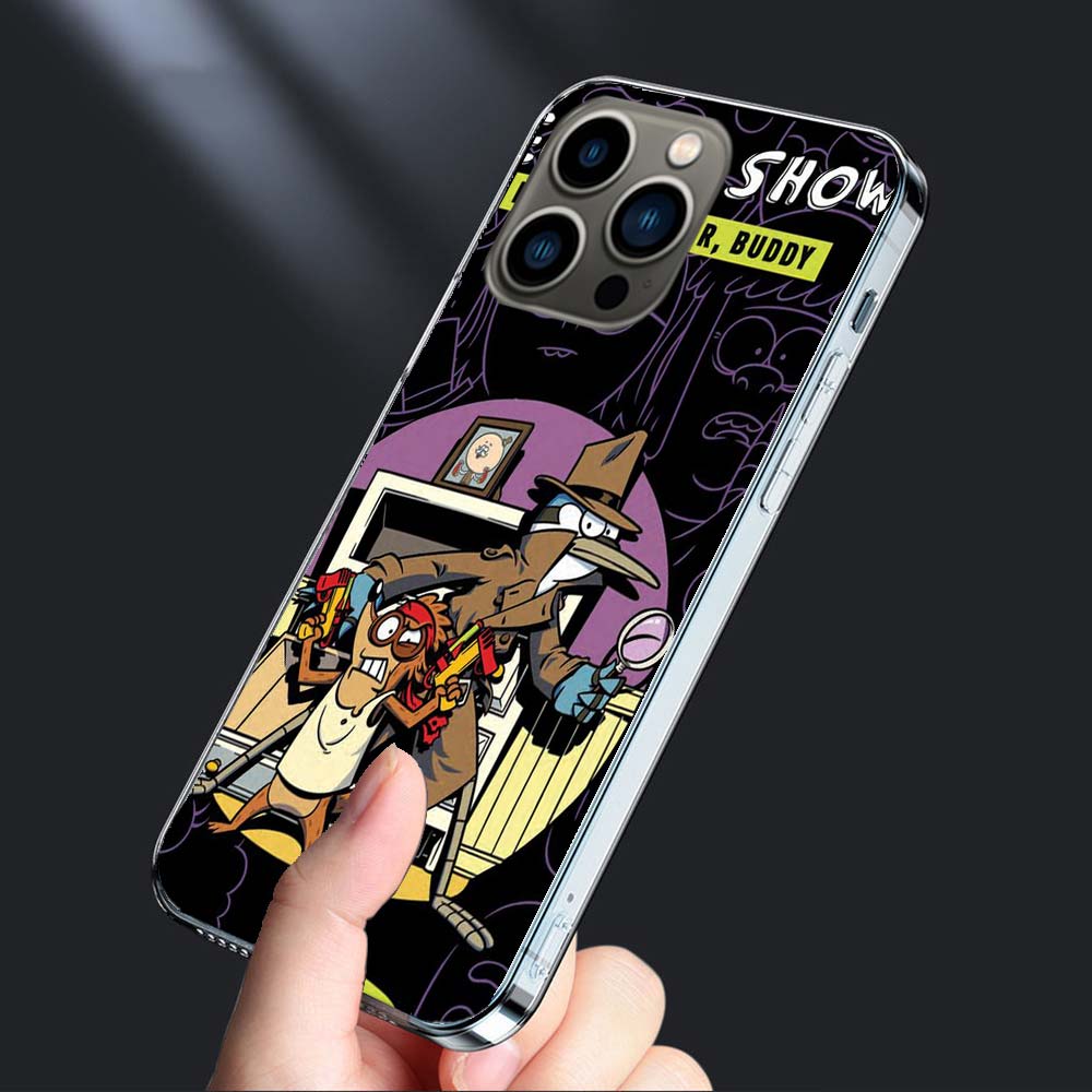 Cartoon Regulars Cute Show Phone Case For Iphone 16E 15 Pro 14 Plus 17E 16 17 Pro Max Air 11 12 13 Mini Shockproof Capa Cute