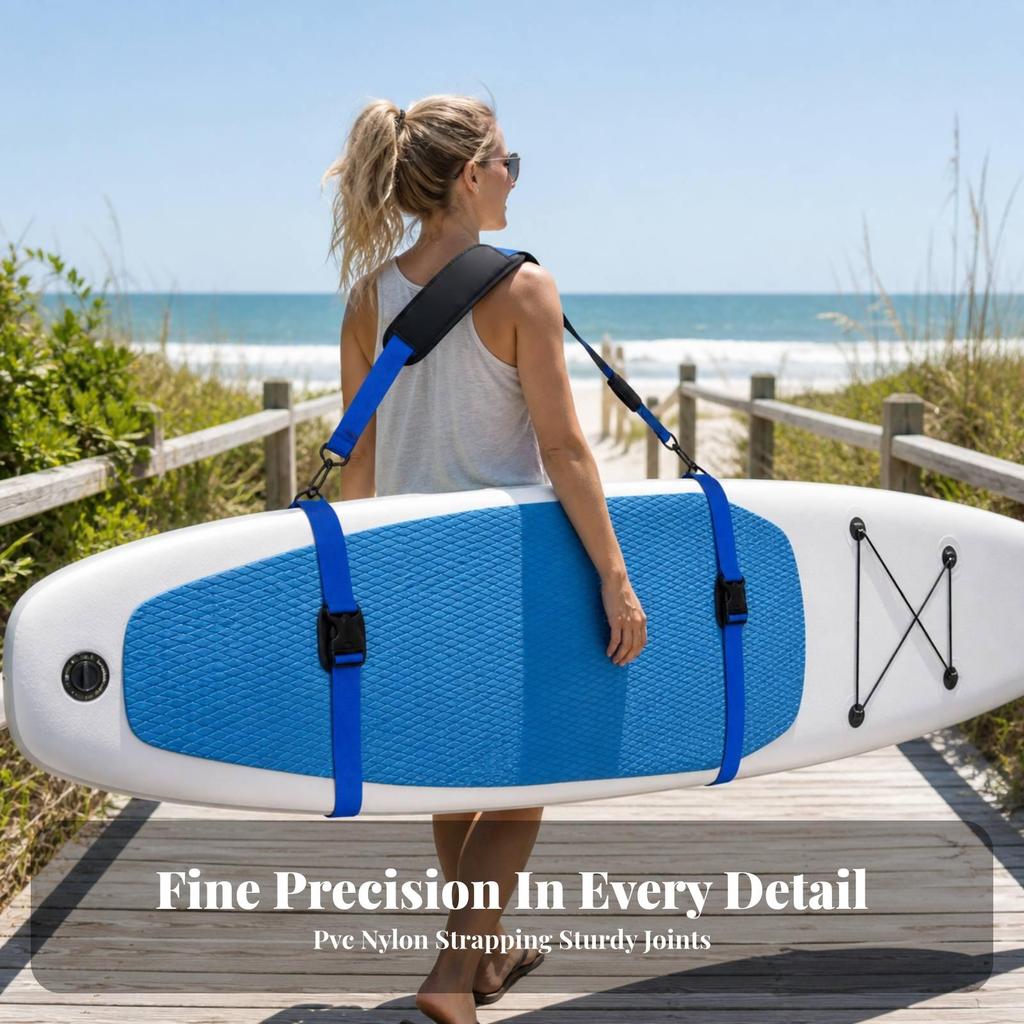 Easy to Attach Paddleboard Carry Strap with Shoulder Pad Hands-Unrestricted SUP