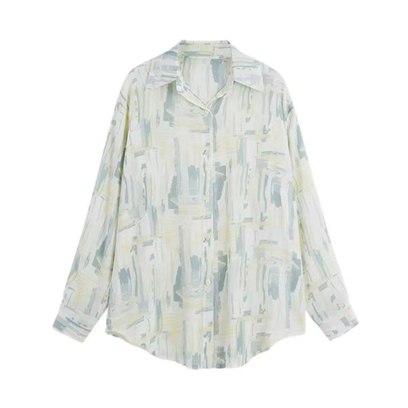 Women's Shirt New French Style Shirt with Retro Hong Kong Style Versatile Design Sense