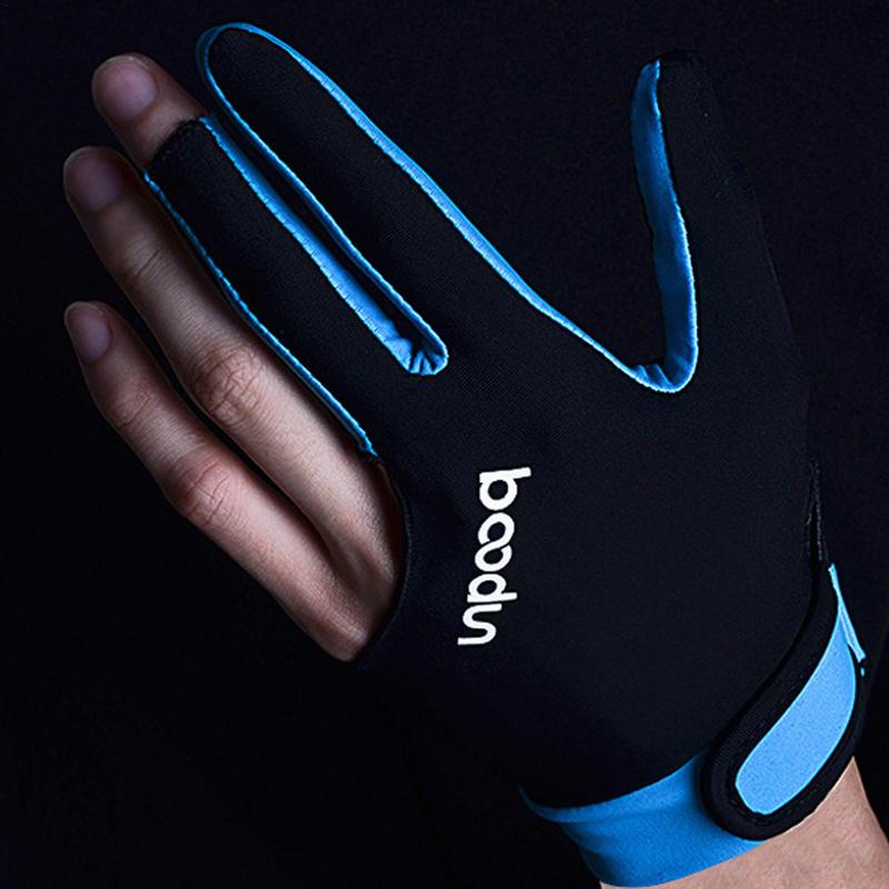 Billiards Gloves Sports Gloves Elastic Ultra Silky Thin Breathable Anti Slip 3 Open Finger Billiards Splicing Process Gloves