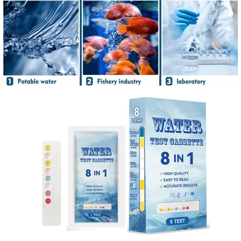 Multiple Parameter Water Testing Strips for Accurate Cyanuric Acid, and Chlorine Detection Comprehensive Quality Check
